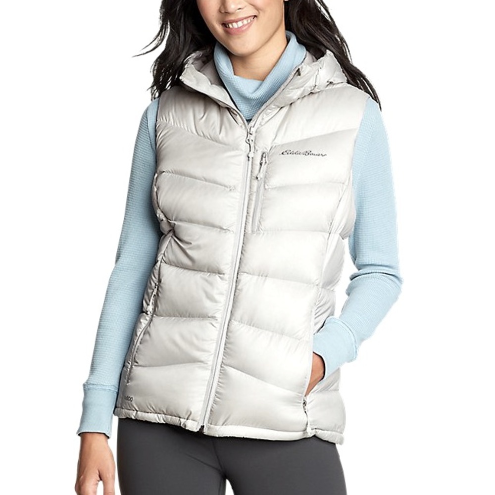 Eddie Bauer | Grey Hooded Vest - Picture 1 of 9